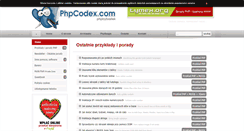 Desktop Screenshot of phpcodex.com